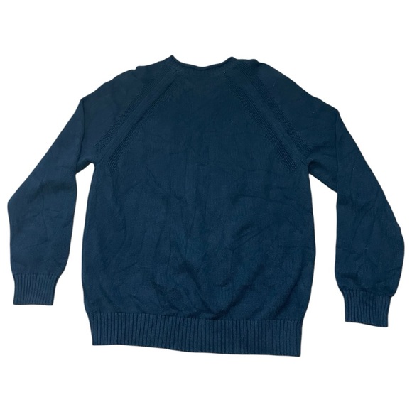 Black Tommy Hilfiger Cable Knitted Crew Neck Sweater (M) - Picture 2 of 6